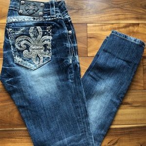 Size 26 Skinny Miss Me Jean